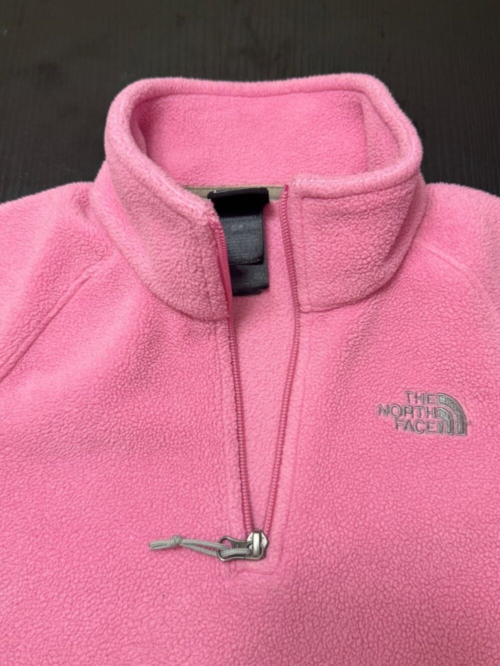 The North Face Women’s Small Pink Quarter Zip Fleece Pullover Outdoor Hiking - Picture 3 of 10